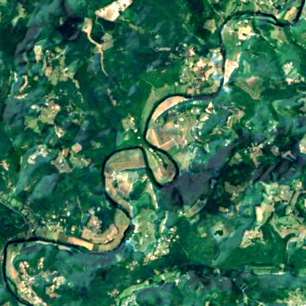 The ground above Abri de la Madeleine (Sentinel-2)