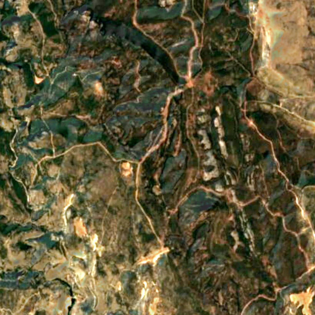 The ground above Abrigo de la Ceja de Piezarrodilla (Sentinel-2)