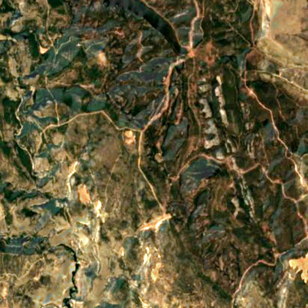 The ground above Abrigo de la Paridera de Tormón (Sentinel-2)