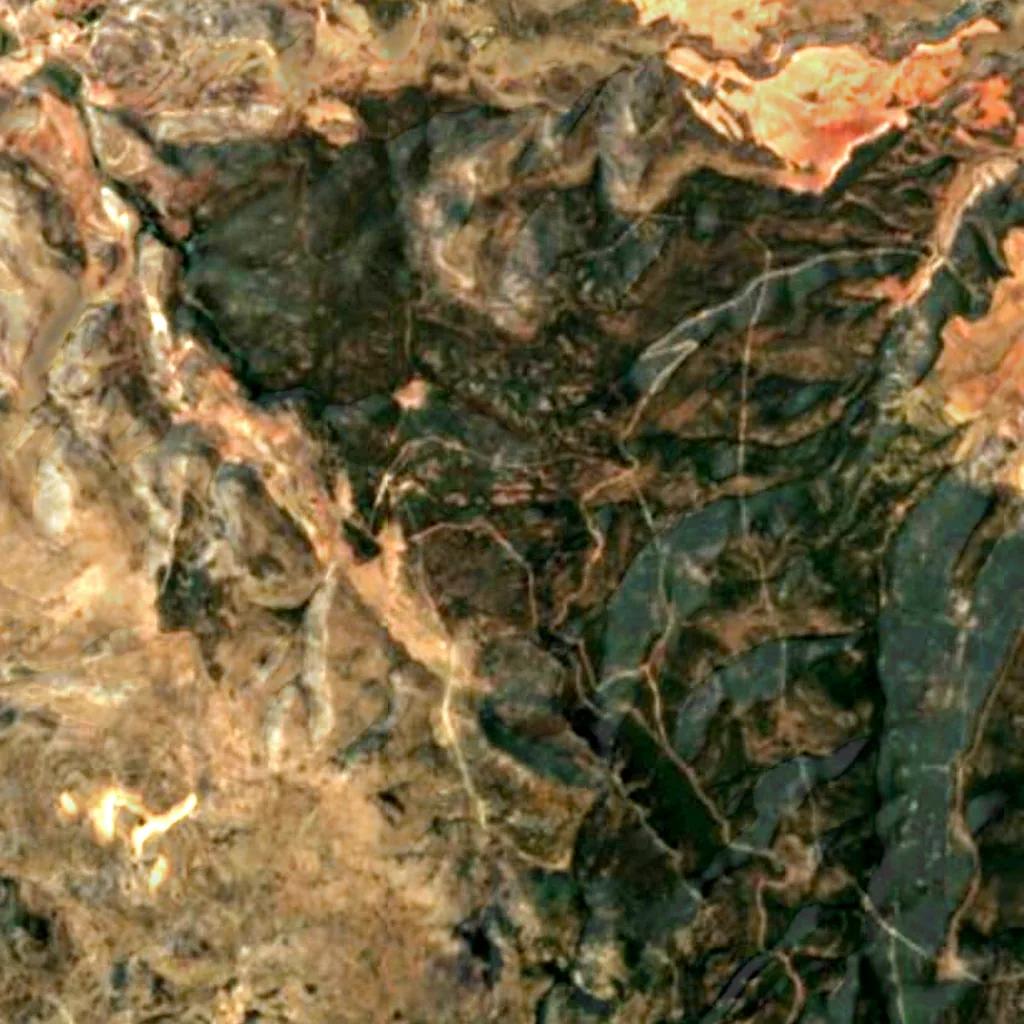 The ground above Abrigo de los Dos Caballos (Sentinel-2)