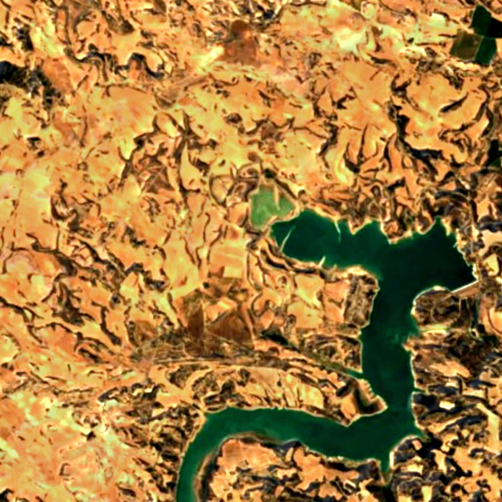 The ground above Abrigo del Plano del Pulido (Sentinel-2)