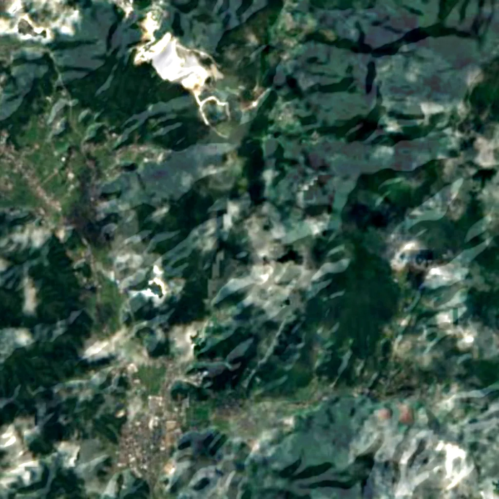 The ground above Abukuma-do (Sentinel-2)