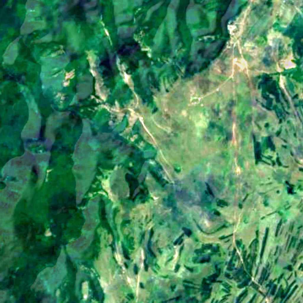 The ground above Adji-Koba Cave (Sentinel-2)