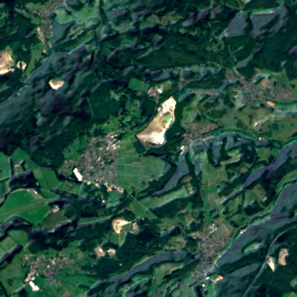 The ground above Adventhöhle Breitscheid (Sentinel-2)