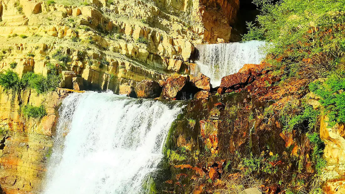 Afqa waterfall. Created by ALLAH