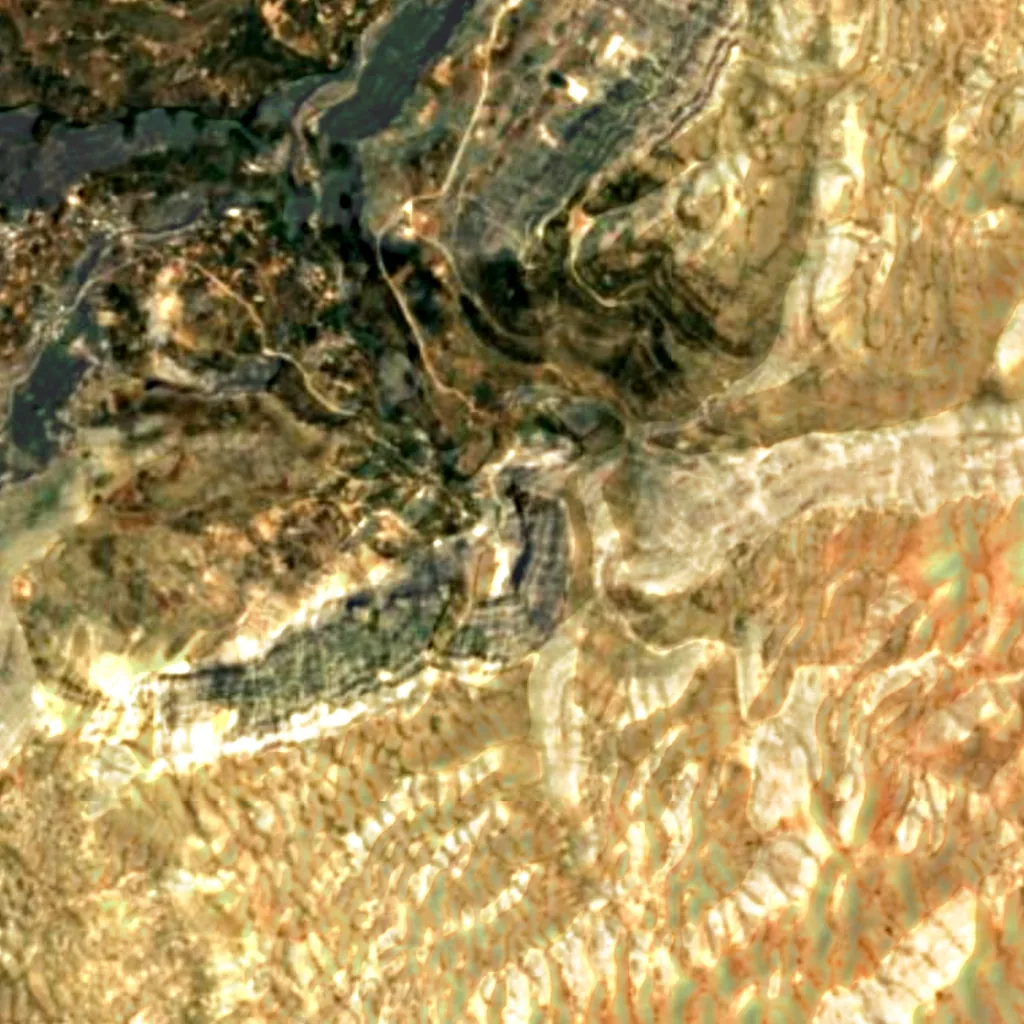 The ground above Afqa Grotto (Sentinel-2)