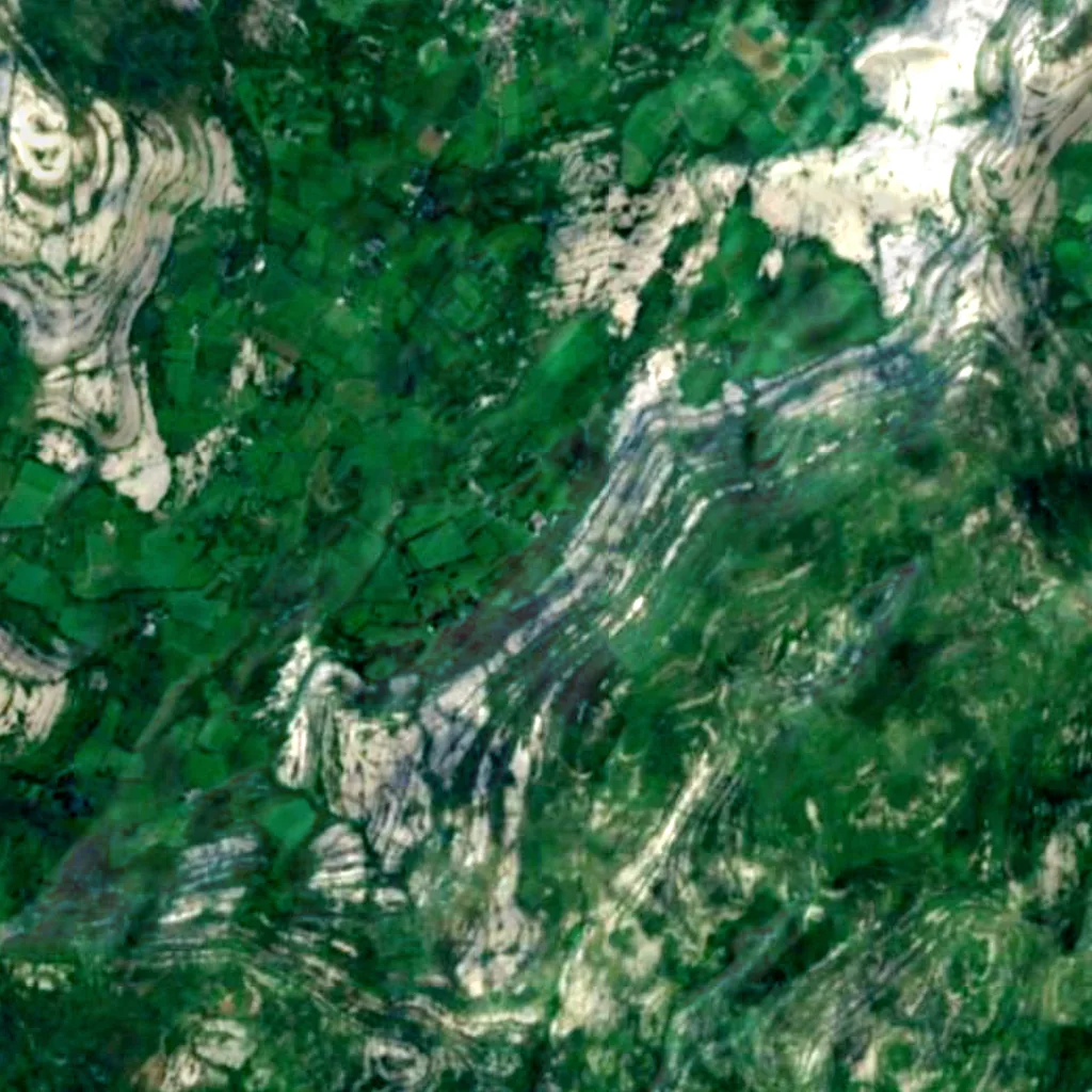 The ground above Aillwee Cave (Sentinel-2)