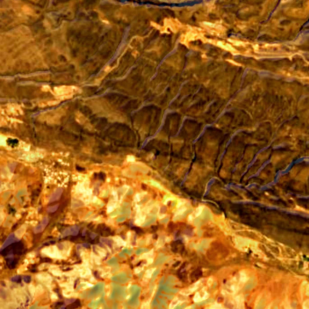 The ground above Al Hoota Cave (Sentinel-2)