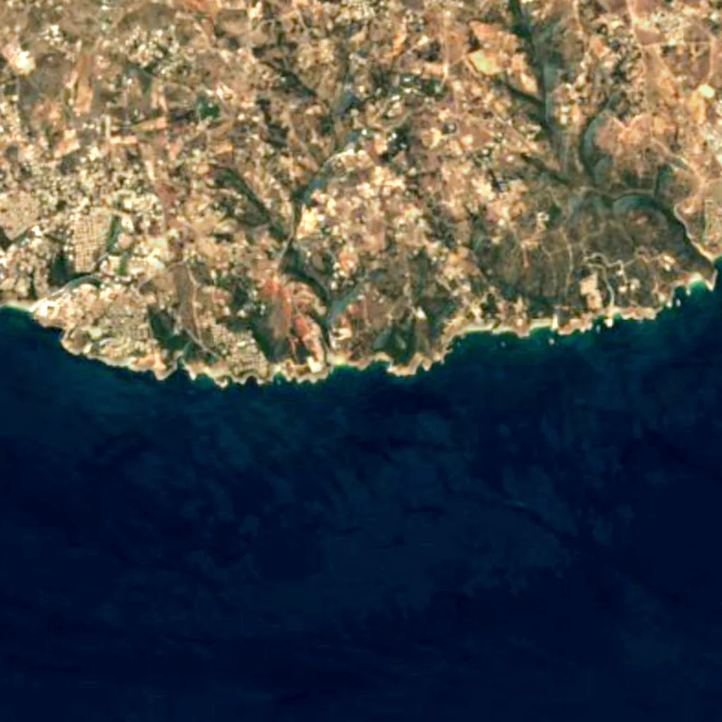 The ground above Algar de Benagil (Sentinel-2)
