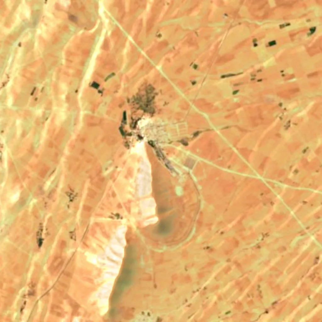 The ground above Ali-Sadr Cave (Sentinel-2)