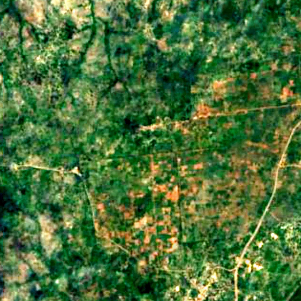 The ground above Amboni Caves (Sentinel-2)