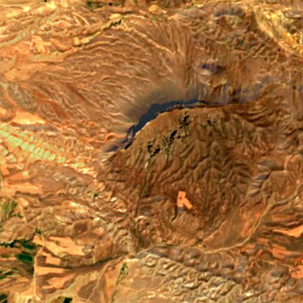 The ground above Ashabi-Kahf in Nakhchivan (Sentinel-2)