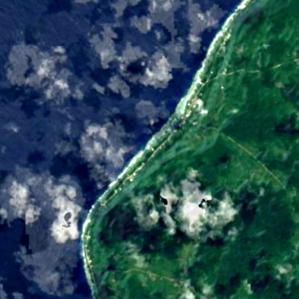 The ground above Avaiki Cave (Sentinel-2)