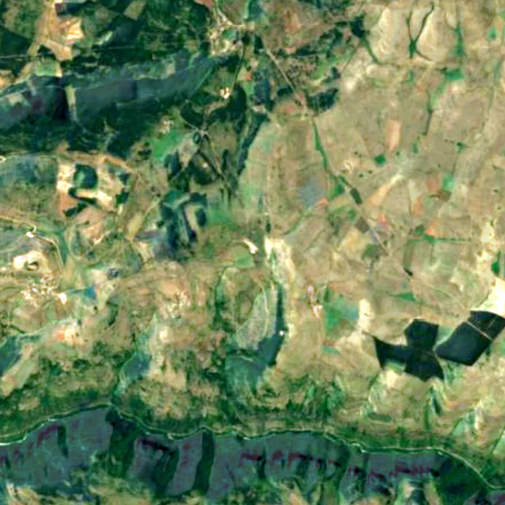 The ground above Aven Armand (Sentinel-2)