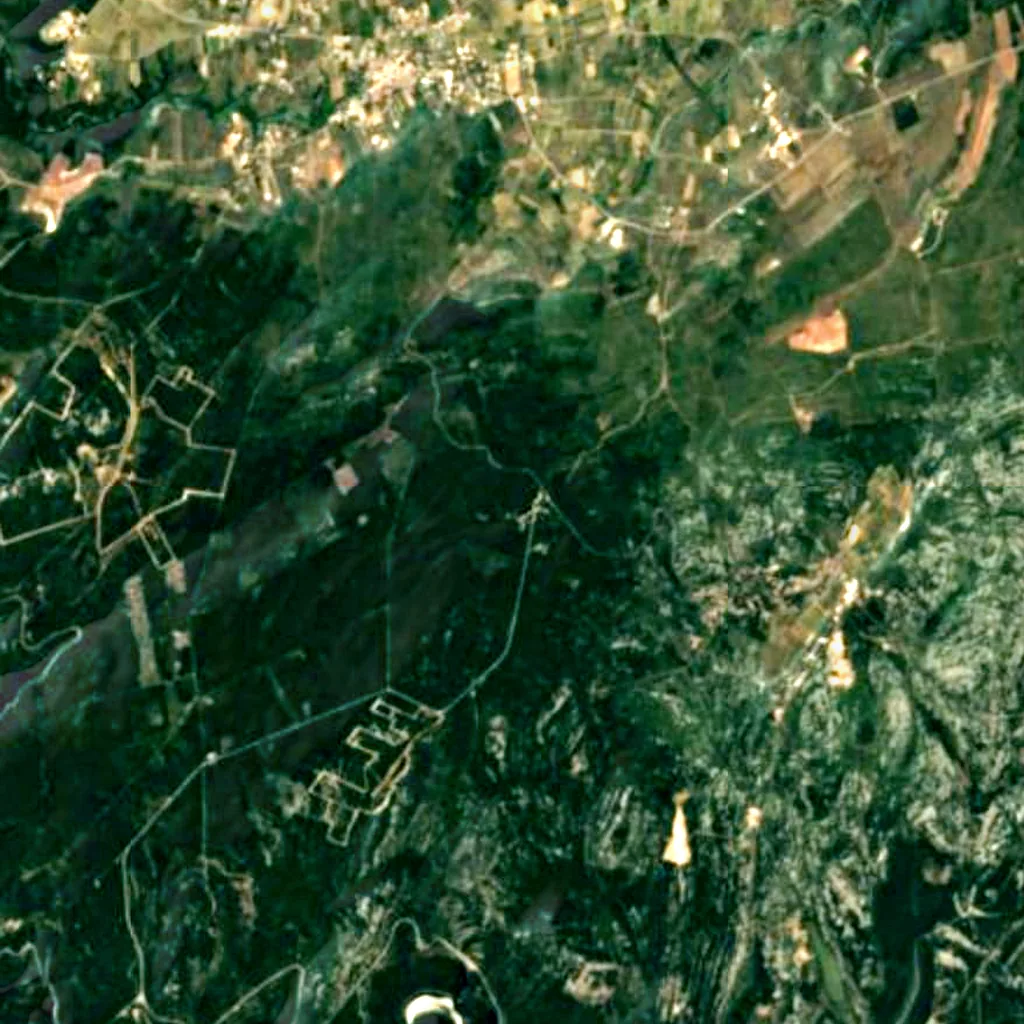 The ground above Aven Marzal (Sentinel-2)