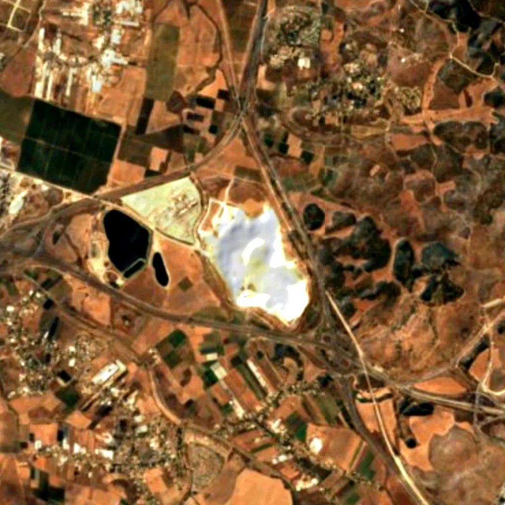 The ground above Ayalon Cave (Sentinel-2)