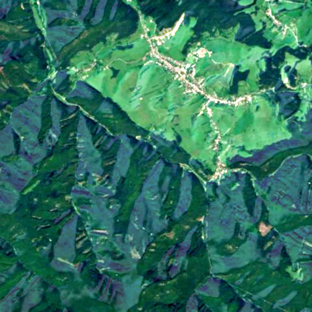 The ground above Babirátka (Sentinel-2)