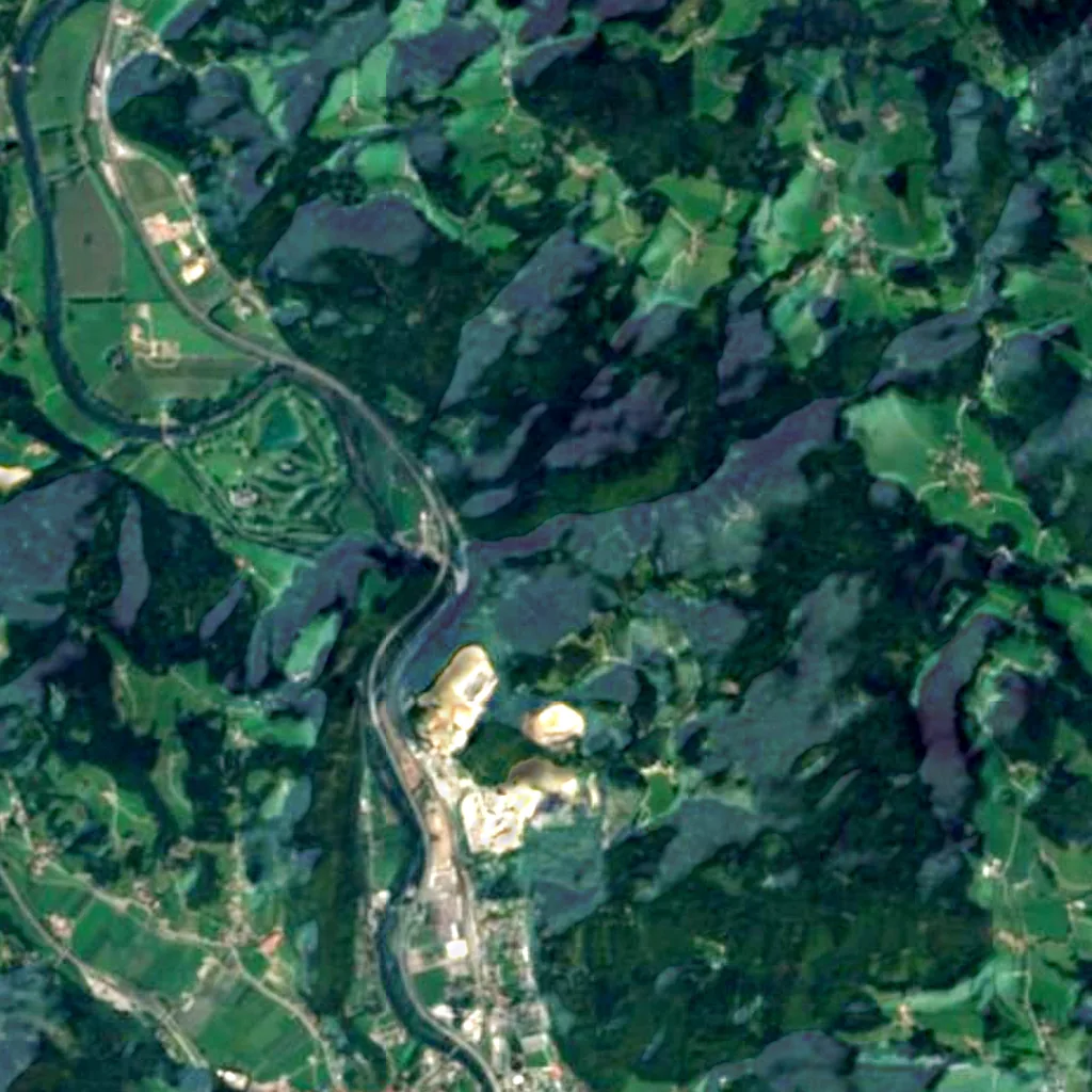 The ground above Badlhöhle (Sentinel-2)