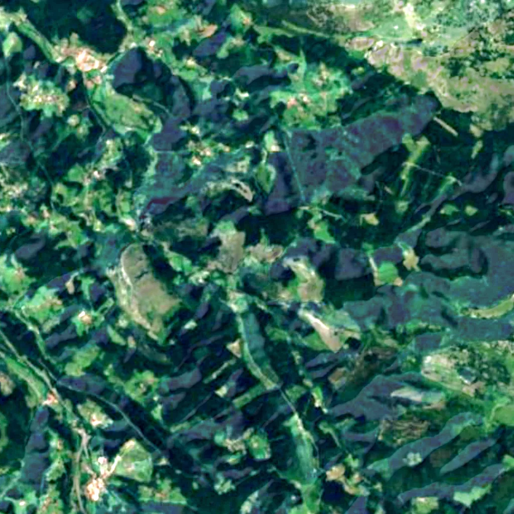 The ground above Baltzola cave (Sentinel-2)