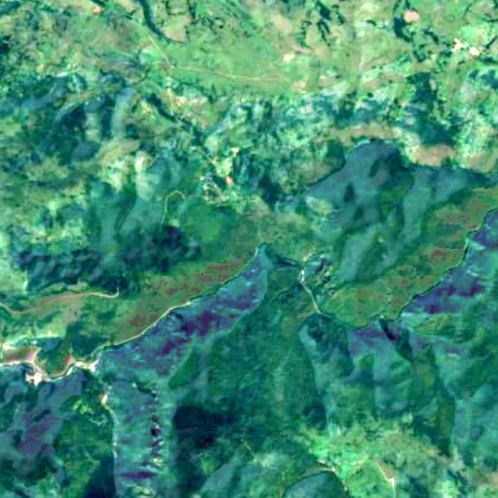 The ground above Banja Stijena cave (Sentinel-2)