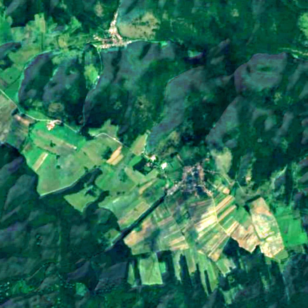 The ground above Baradla cave (Sentinel-2)
