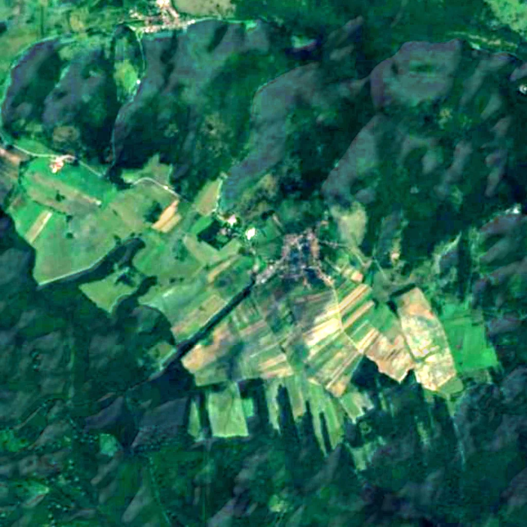 The ground above Baradla Domica cave system (Sentinel-2)