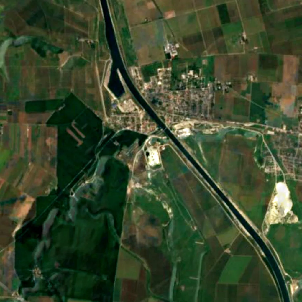 The ground above Basarabi Cave Complex (Sentinel-2)