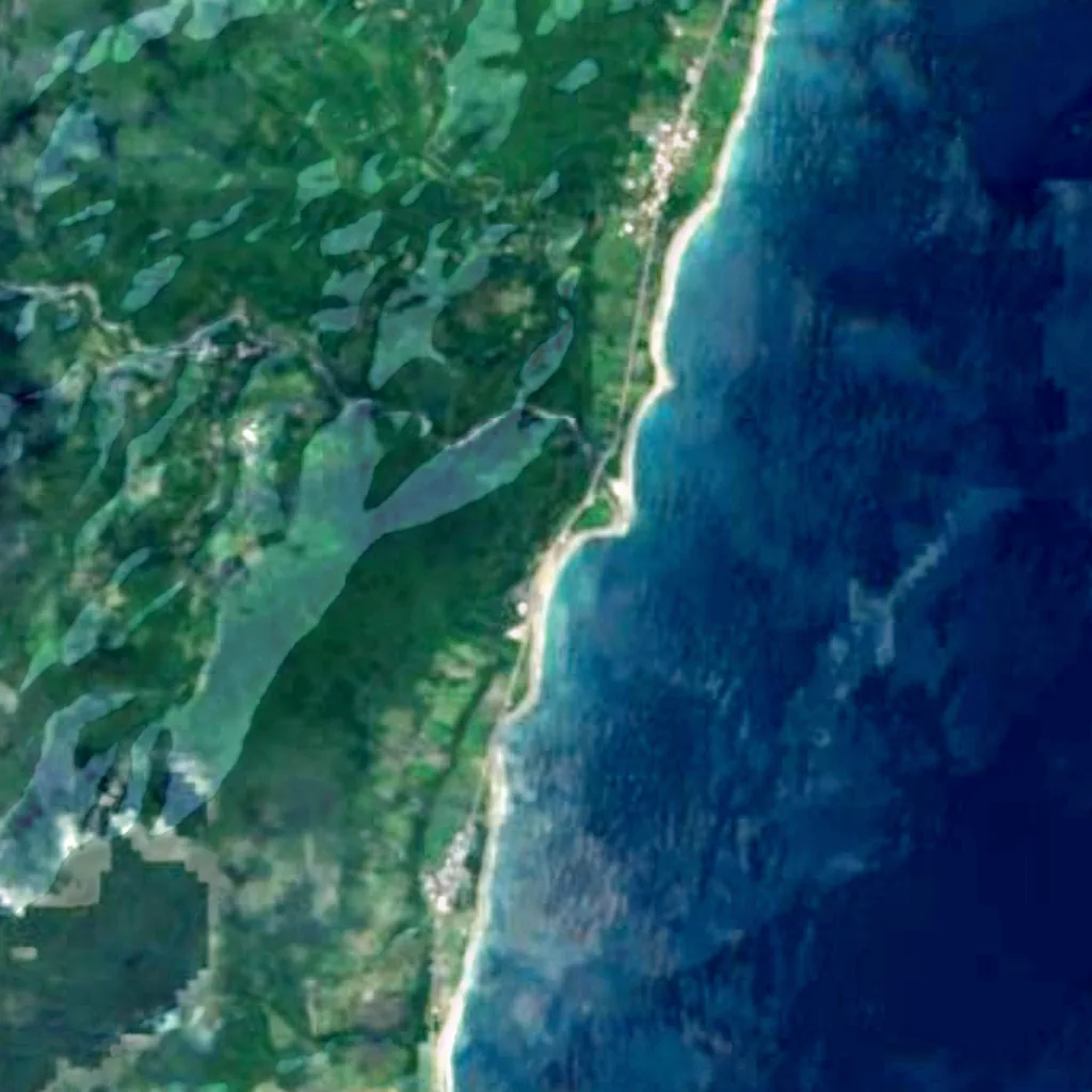 The ground above Bashian Caves (Sentinel-2)