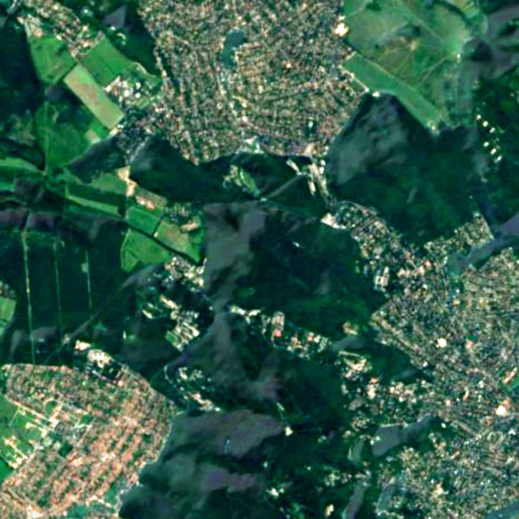 The ground above Bátori Cave (Sentinel-2)