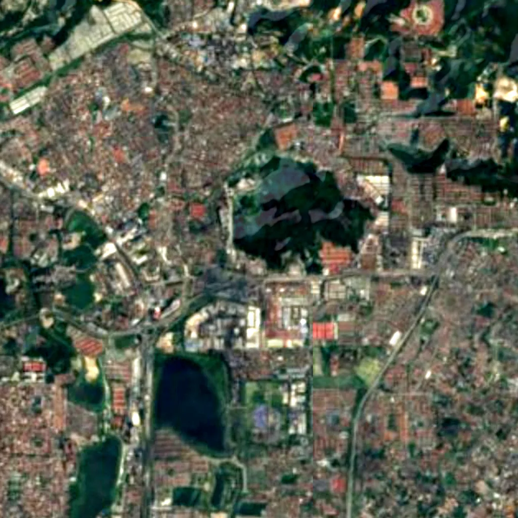 The ground above Batu Caves (Sentinel-2)