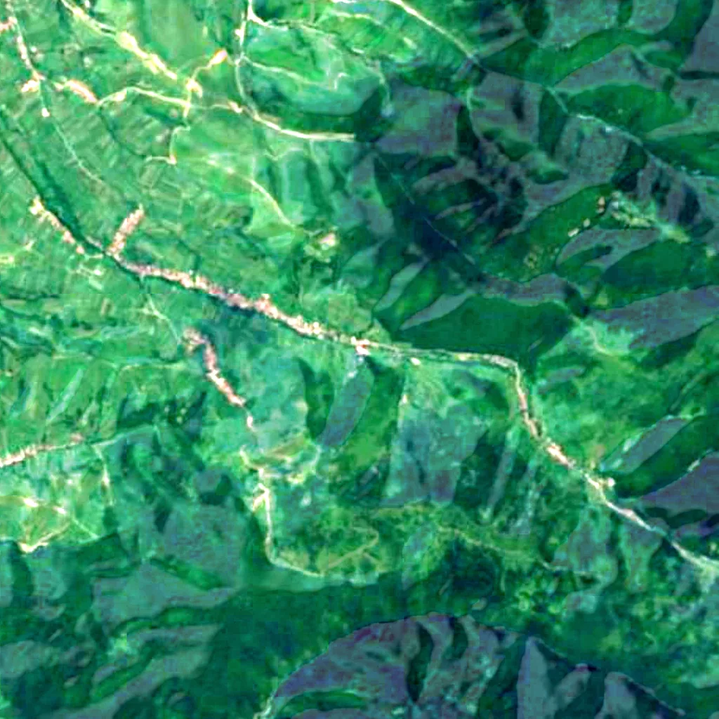 The ground above Bear's Cave (Sentinel-2)