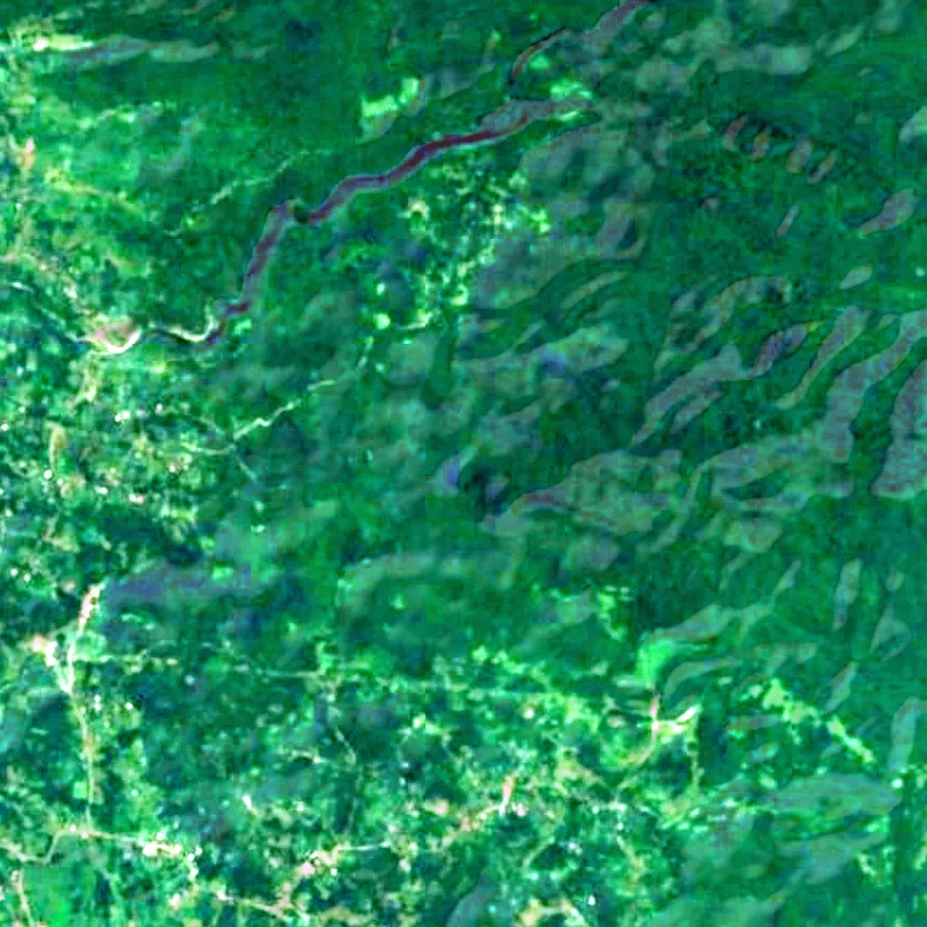 The ground above Bgheri Cave Natural Monument (Sentinel-2)