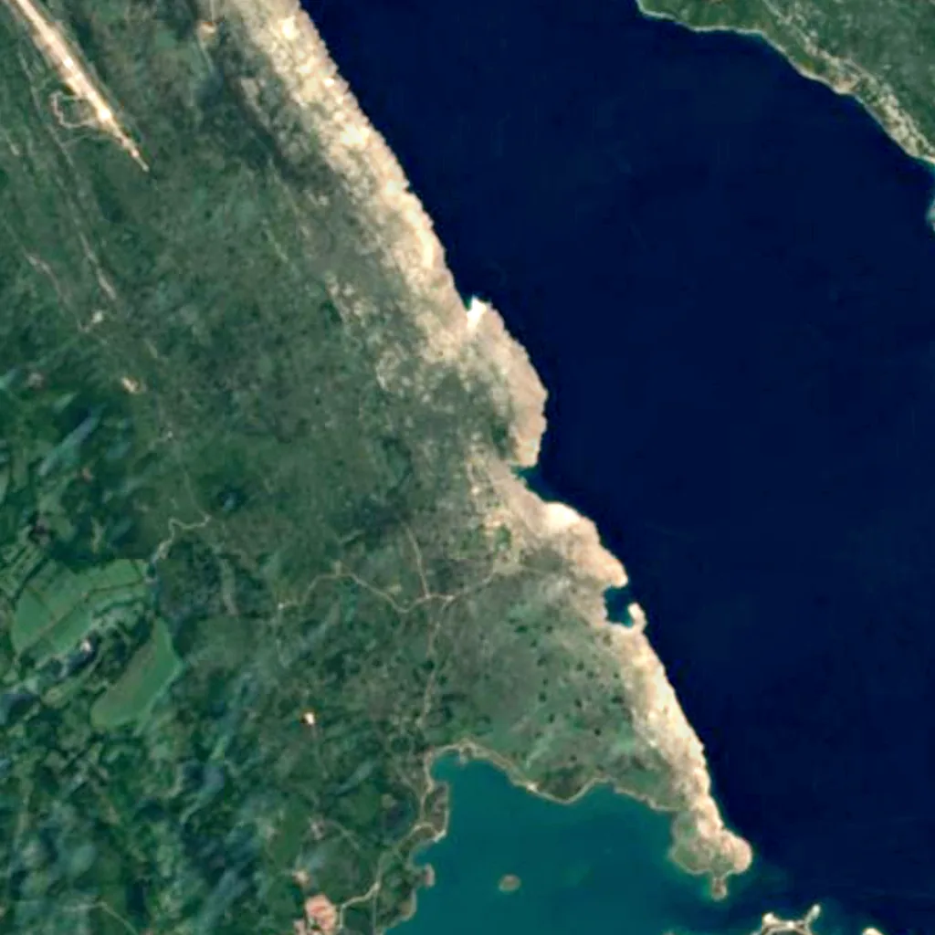 The ground above Biserujka cave (Sentinel-2)