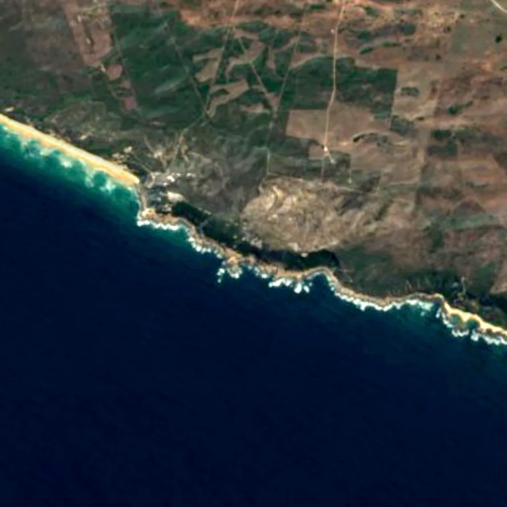 The ground above Blombos Cave (Sentinel-2)