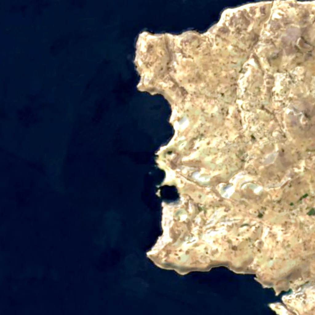 The ground above Blue Hole (Sentinel-2)