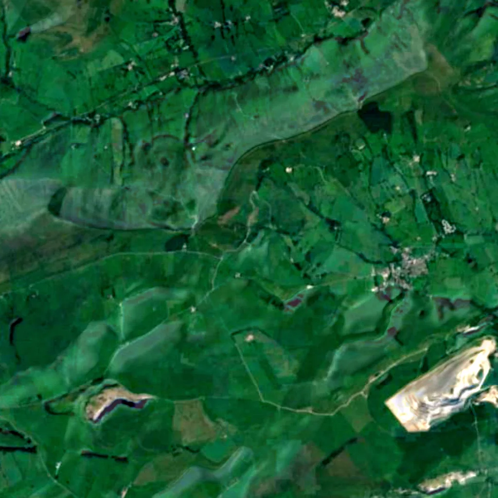 The ground above Blue John Cavern (Sentinel-2)