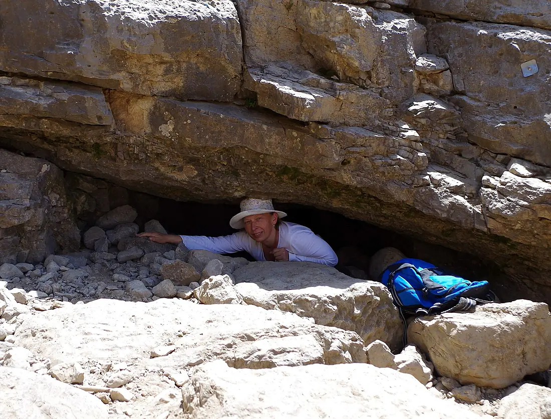Boybuloq Cave Entrance with Elena Ljubavina