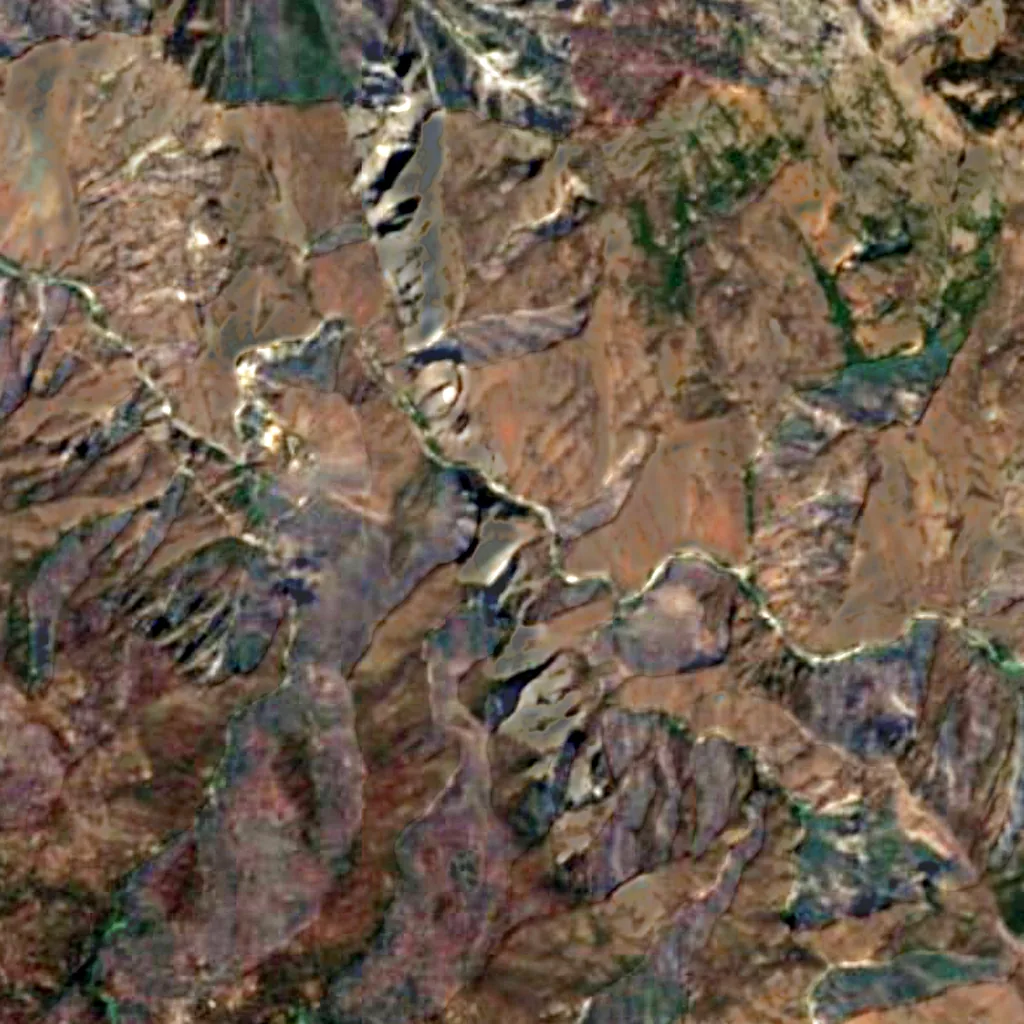 The ground above Boyden Cavern (Sentinel-2)