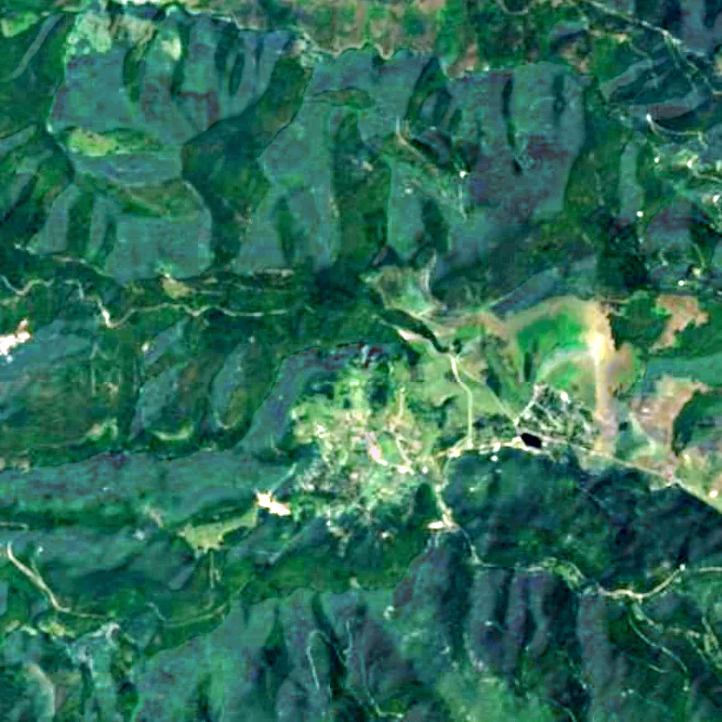 The ground above Bramabiau Abyss (Sentinel-2)