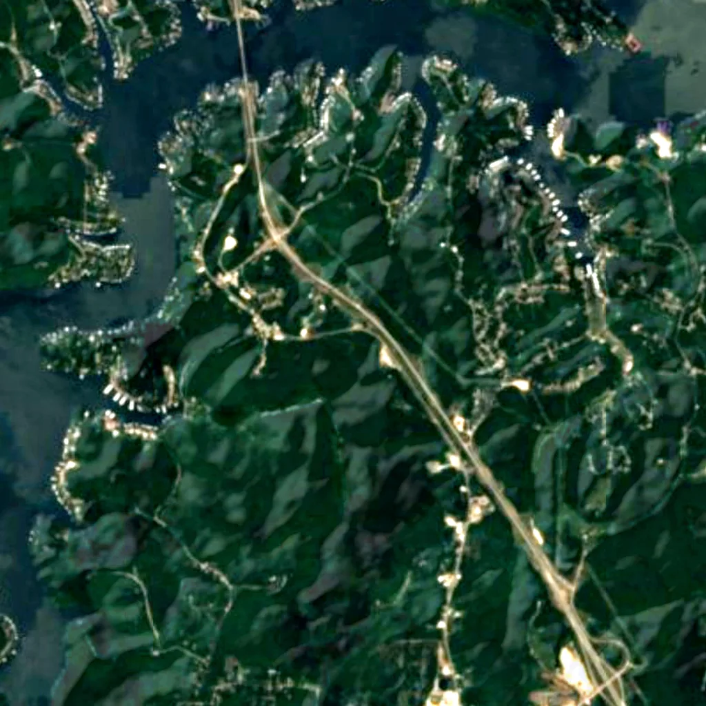 The ground above Bridal Cave (Sentinel-2)