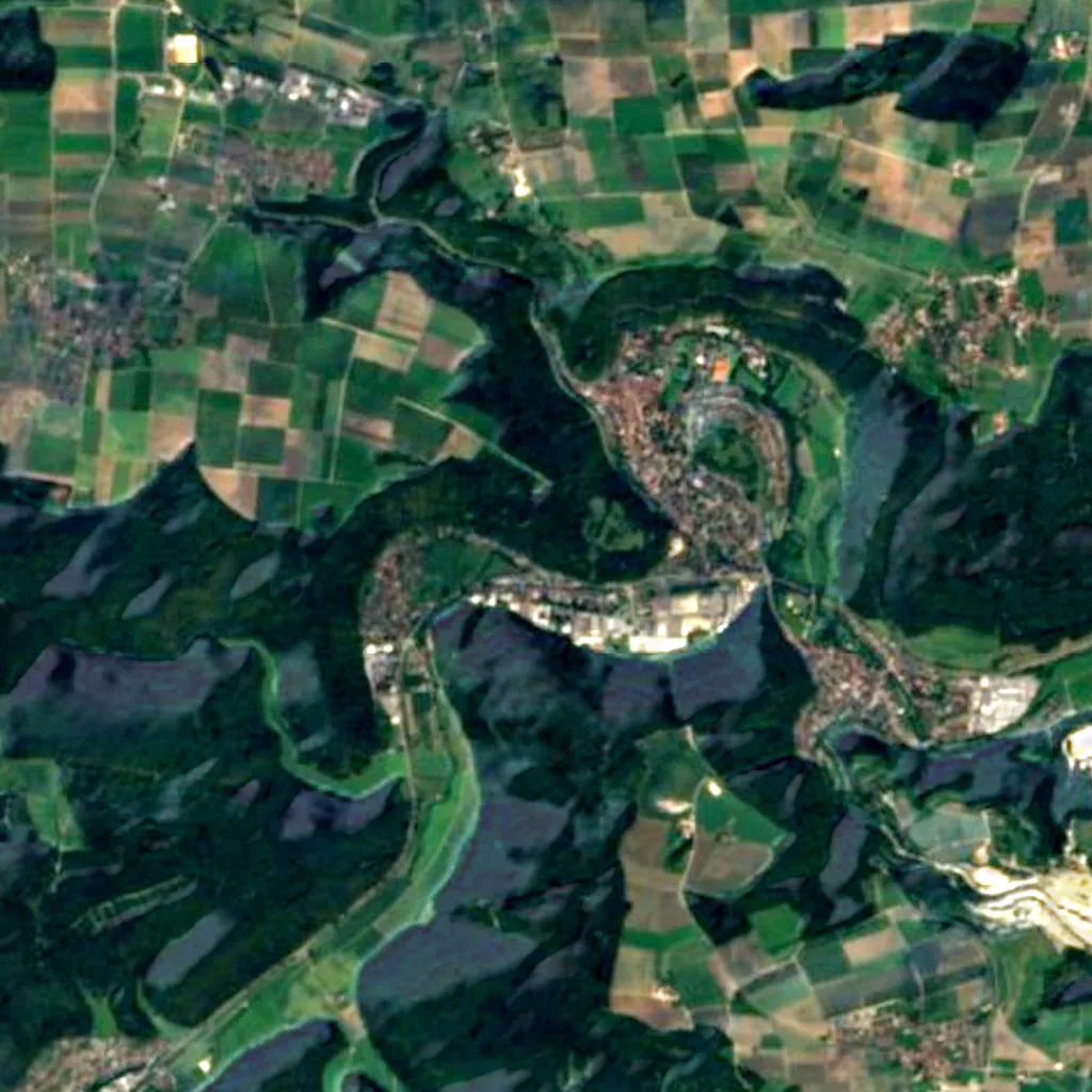 The ground above Brillenhöhle (Sentinel-2)