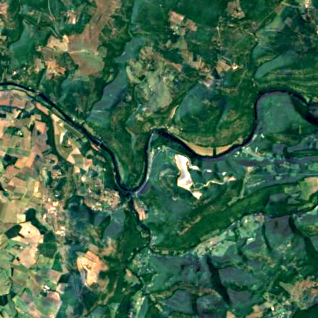 The ground above Bruniquel Cave (Sentinel-2)