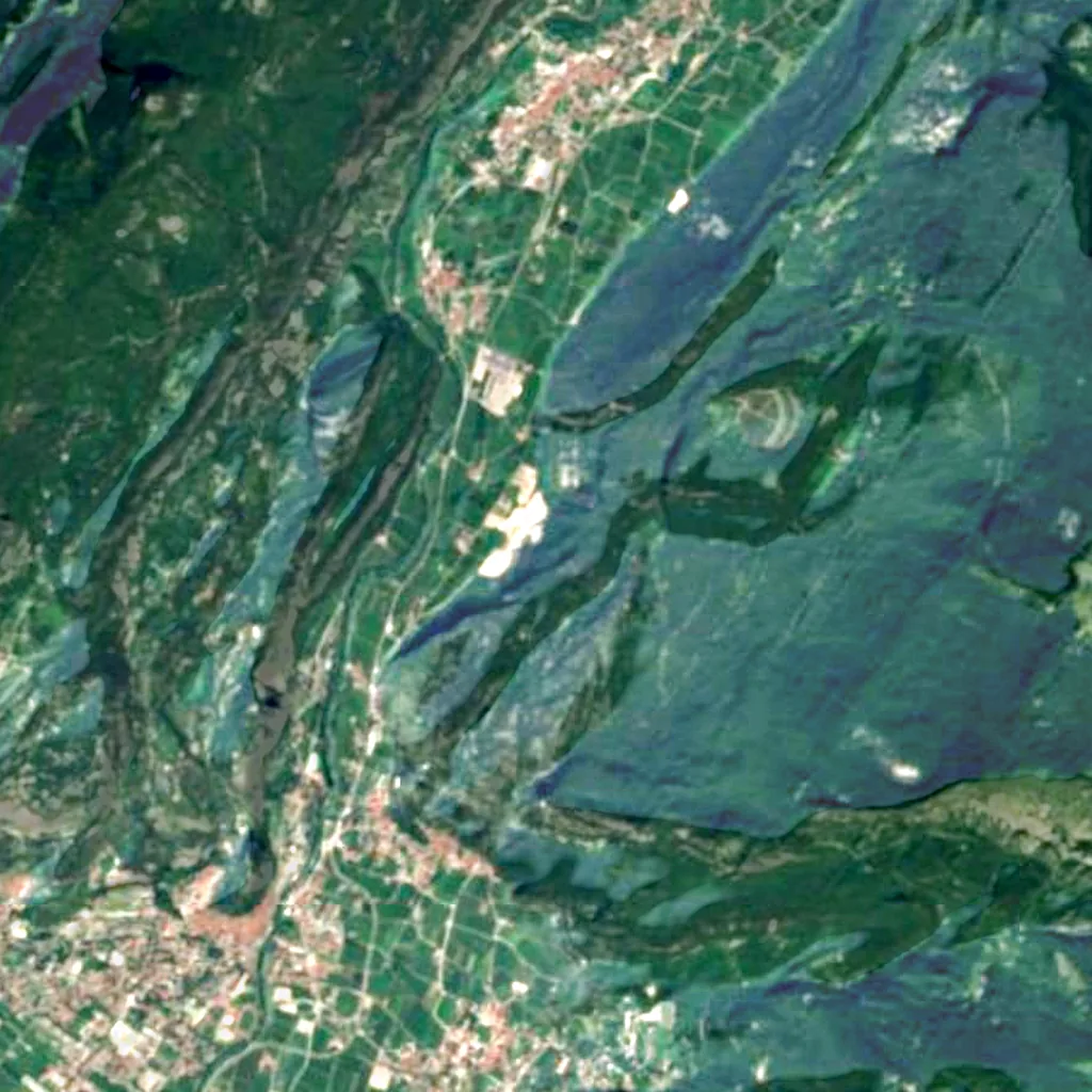 The ground above Bus del Diaol (Sentinel-2)