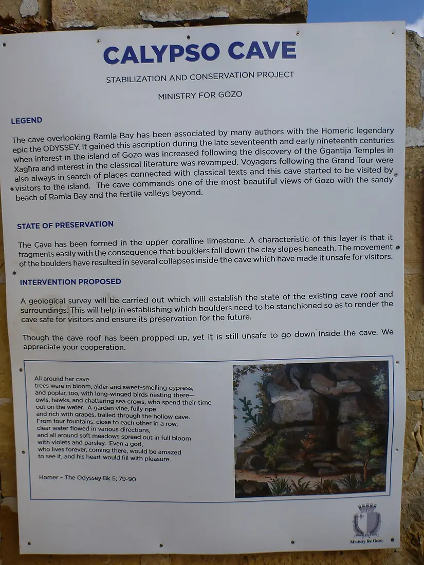 Calypso Cave Description