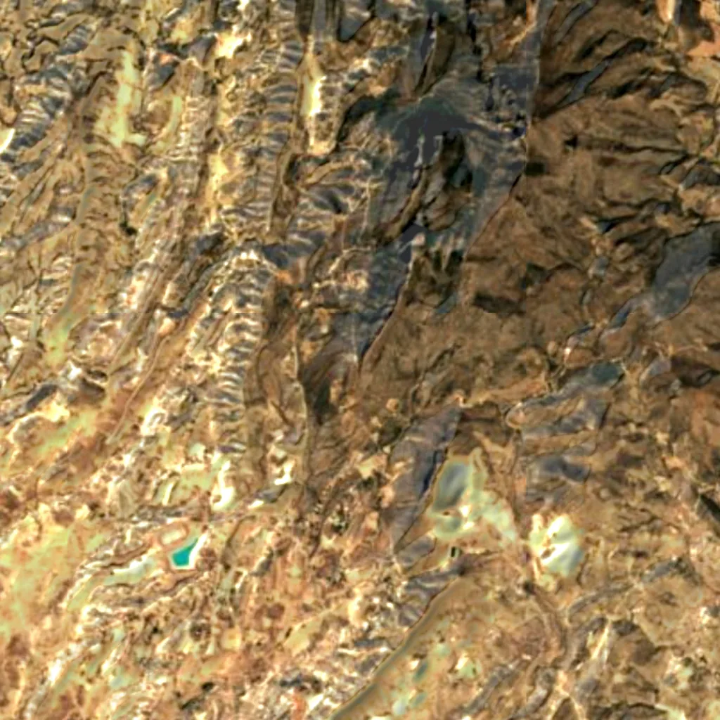 The ground above Canelobre Caves (Sentinel-2)