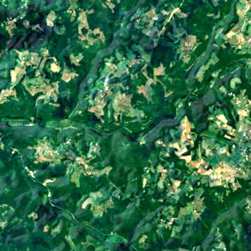 The ground above Cap Blanc rock shelter (Sentinel-2)