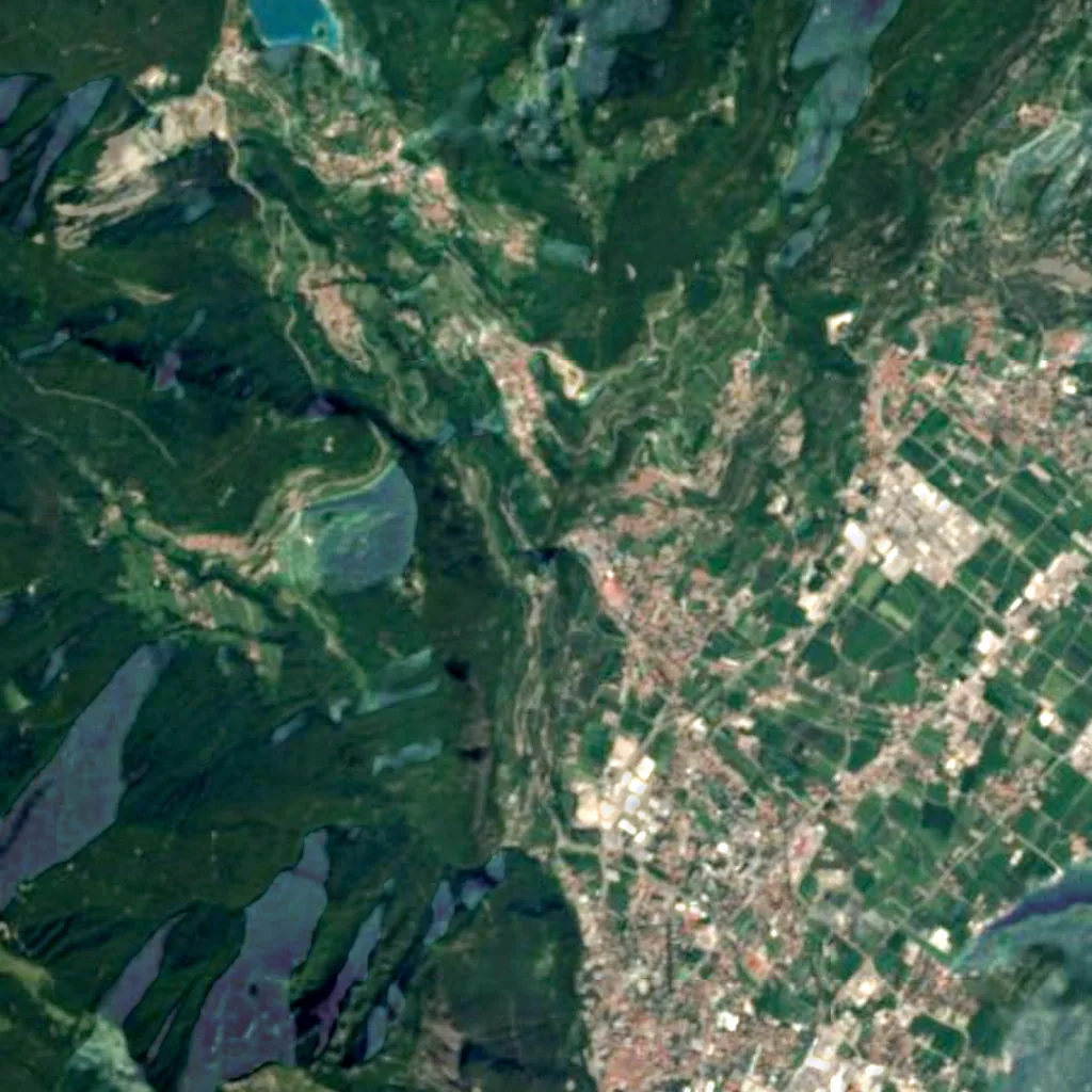 The ground above Cascate del Varone (Sentinel-2)