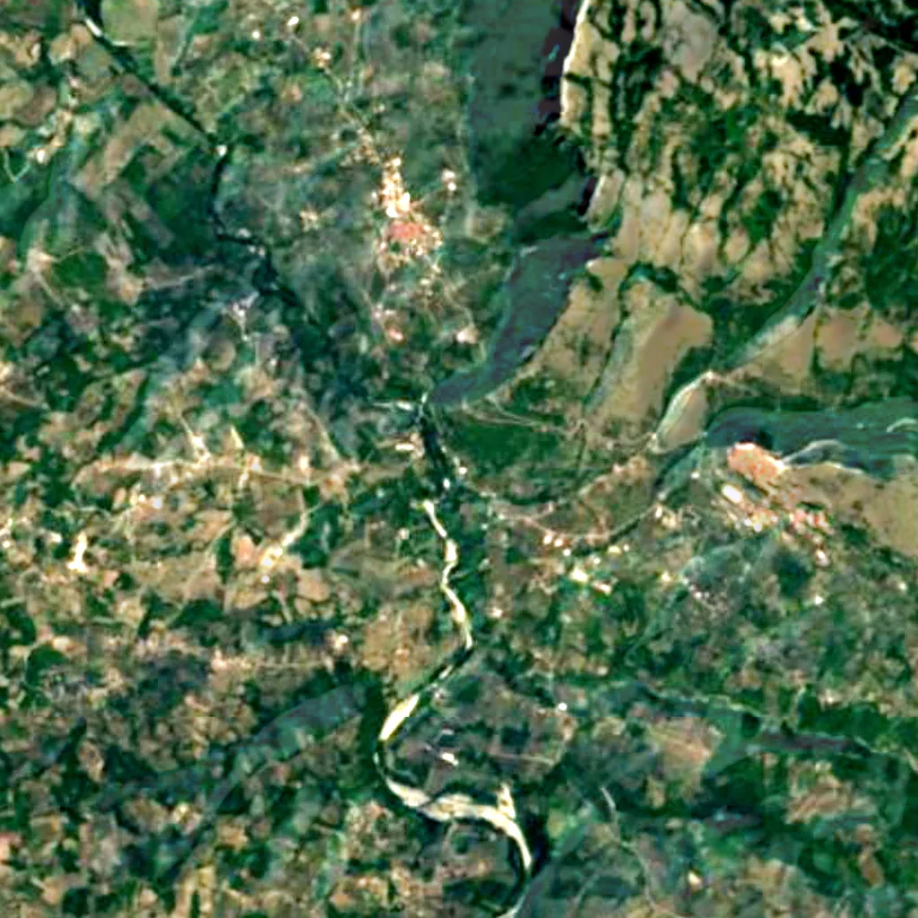 The ground above Castelcivita Caves (Sentinel-2)