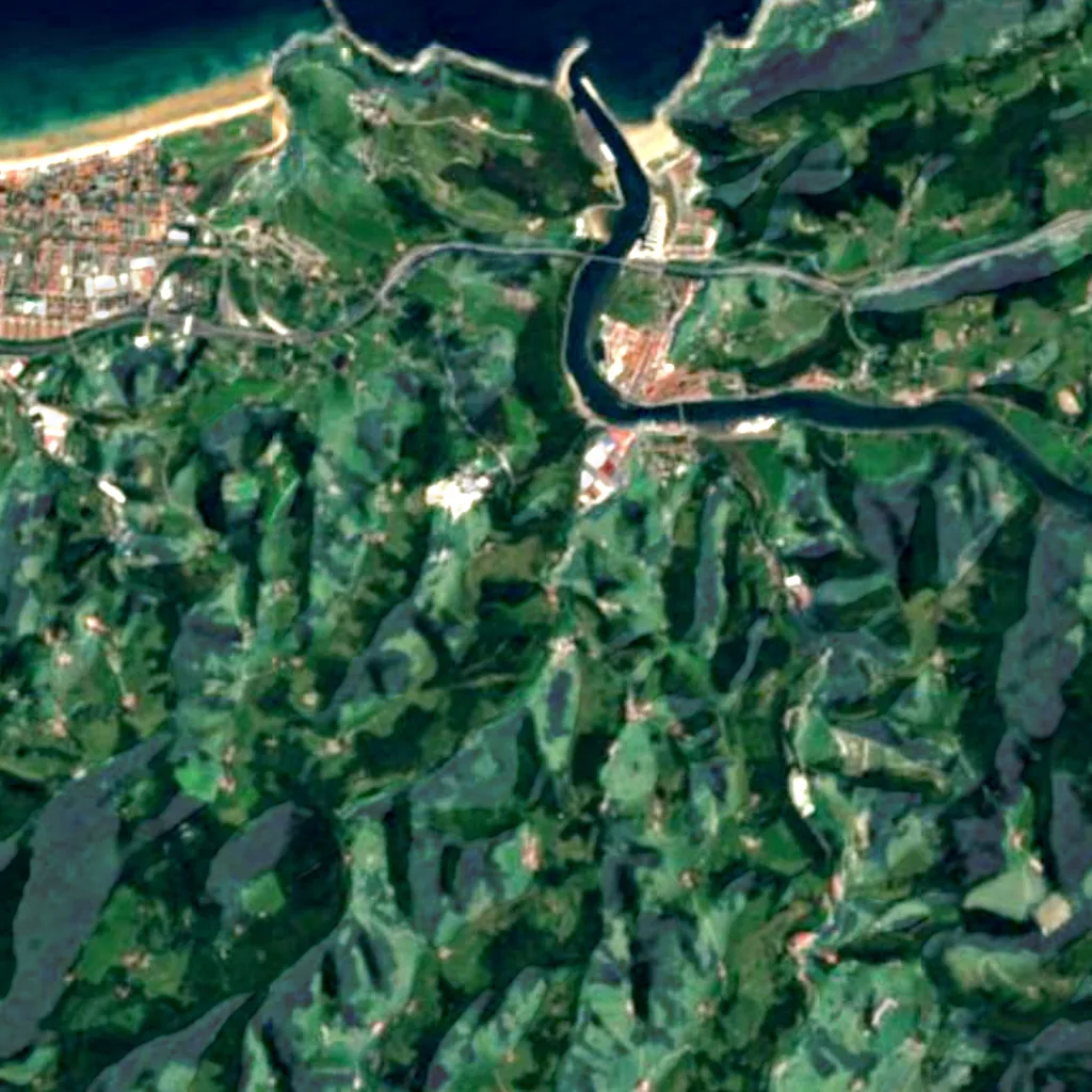 The ground above Cave of Altxerri (Sentinel-2)