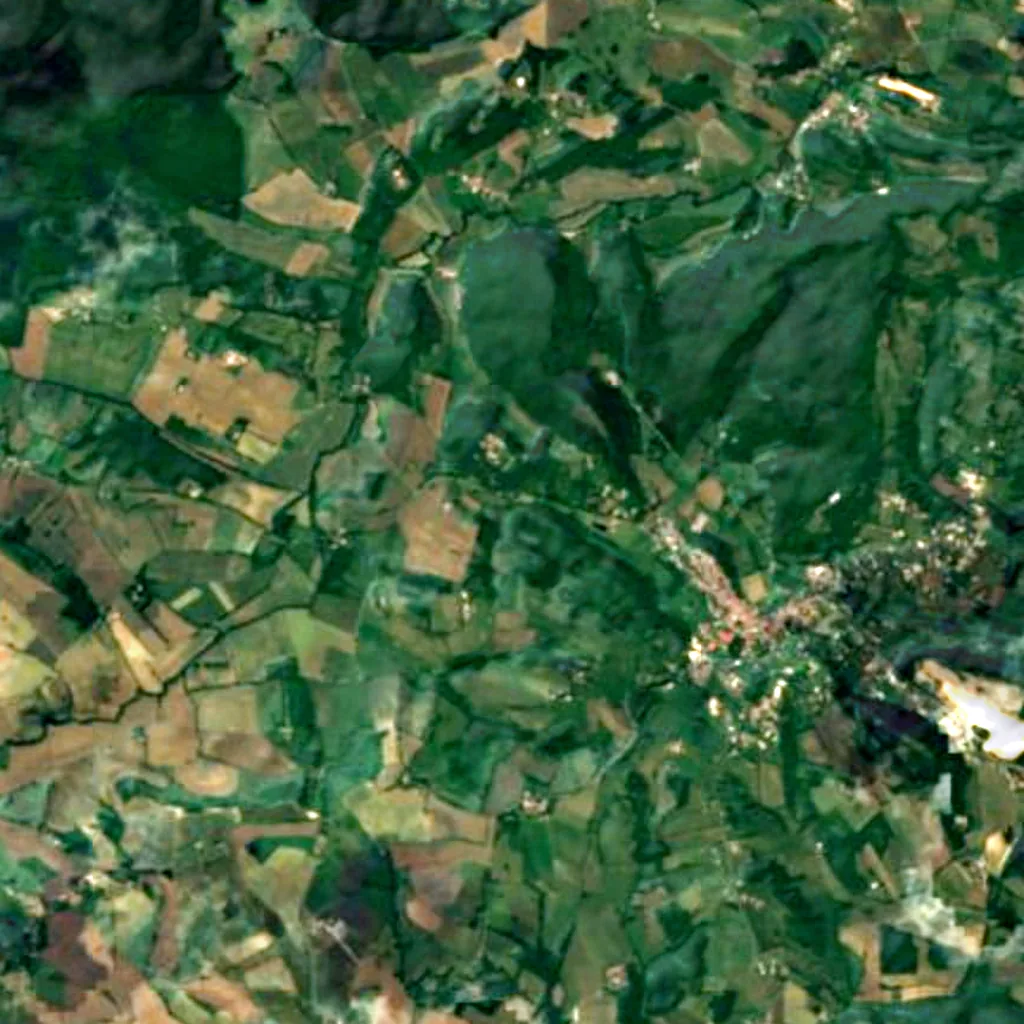 The ground above Cave of Aurignac (Sentinel-2)